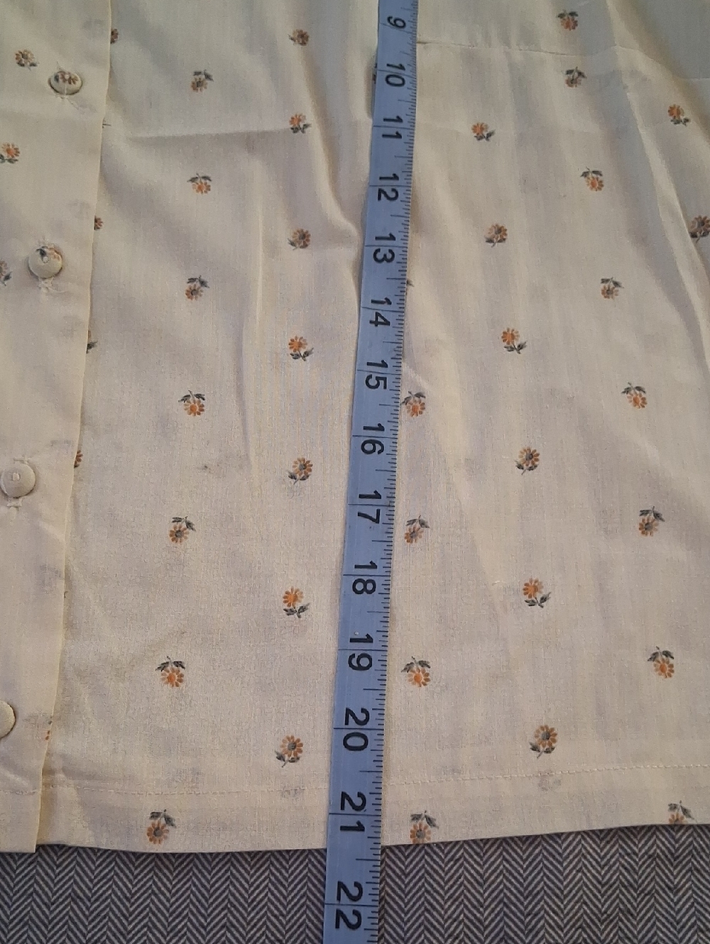 Vintage Ship 'N Shore Floral Button Down Blouse Size 44 Or XL Boxy Cottage - Picture 7 of 7